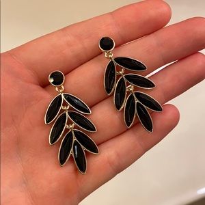 Black dangly earrings